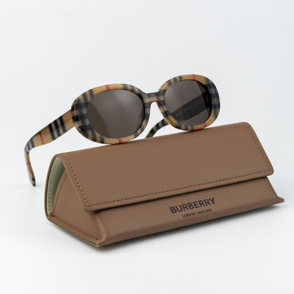 Burberry KIDS Sunglasses Vintage Brown Oval JB4339 377873 NEW AUTHENTIC - Picture 2 of 13